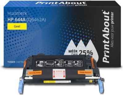 PrintAbout huismerk Toner 644A (Q6462A) Geel Geschikt voor HP