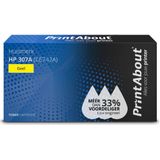 PrintAbout huismerk Toner 307A (CE742A) Geel Geschikt voor HP