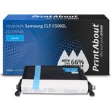 PrintAbout  Toner CLT-C5082L (SU055A) Cyaan Hoge capaciteit geschikt voor Samsung