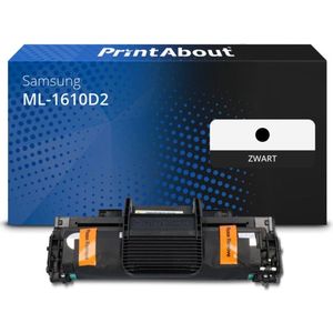 PrintAbout huismerk Toner ML-1610D2 Zwart Geschikt voor Samsung