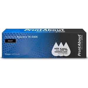 PrintAbout  Toner TK-540K Zwart geschikt voor Kyocera