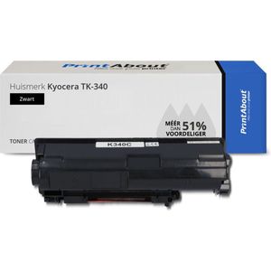 PrintAbout huismerk Toner TK-340 Zwart Geschikt voor Kyocera