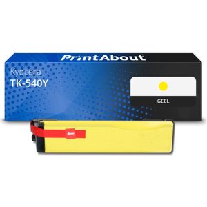 PrintAbout huismerk Toner TK-540Y Geel Geschikt voor Kyocera