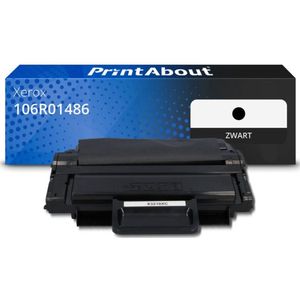 PrintAbout huismerk Toner 106R01486 Zwart Geschikt voor Xerox