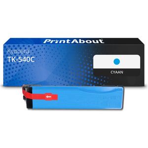 PrintAbout huismerk Toner TK-540C Cyaan Geschikt voor Kyocera
