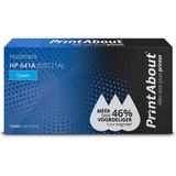PrintAbout huismerk Toner 641A (C9721A) Cyaan Geschikt voor HP
