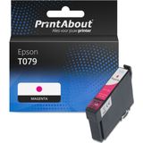 PrintAbout - Inktcartridge T079 - Magenta - Geschikt voor Epson