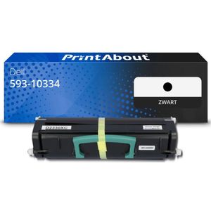PrintAbout huismerk Toner 593-10334 (DM253) Zwart Geschikt voor Dell