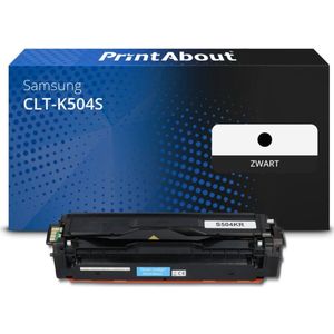 PrintAbout huismerk Toner CLT-K504S (SU158A) Zwart Geschikt voor Samsung
