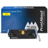 PrintAbout huismerk Toner 707 Y Geel Geschikt voor Canon