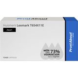 PrintAbout - Lexmark T654X11E - Toner - Zwart - Extra Hoge Capaciteit