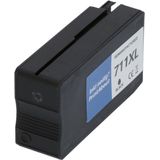PrintAbout huismerk Inktcartridge 711 (CZ133A) Zwart Geschikt voor HP
