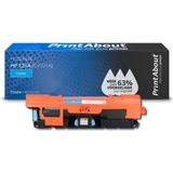 PrintAbout huismerk Toner 121A (C9701A) Cyaan Geschikt voor HP