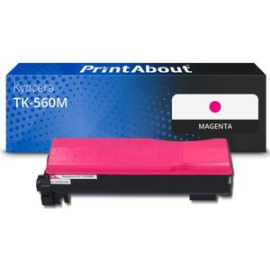 PrintAbout huismerk Toner TK-560M Magenta Geschikt voor Kyocera