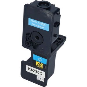 PrintAbout huismerk Toner TK-5230C Cyaan Geschikt voor Kyocera