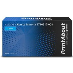PrintAbout huismerk Toner 1710517-008 Cyaan Geschikt voor Konica Minolta