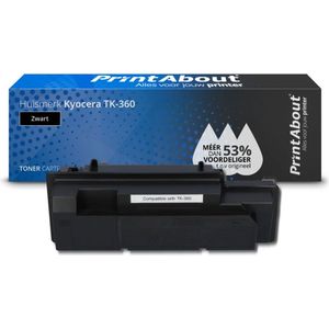 PrintAbout huismerk Toner TK-360 Zwart Geschikt voor Kyocera