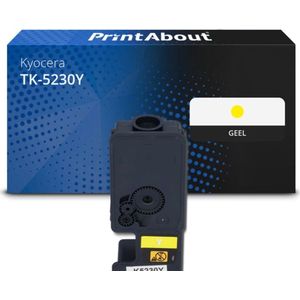 PrintAbout huismerk Toner TK-5230Y Geel Geschikt voor Kyocera