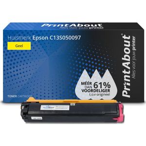PrintAbout huismerk Toner C13S050097 Geel Geschikt voor Epson