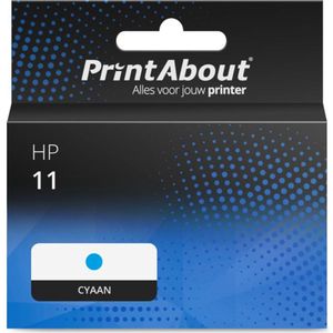 PrintAbout - Inktcartridge 11 - Cyaan - Geschikt voor HP