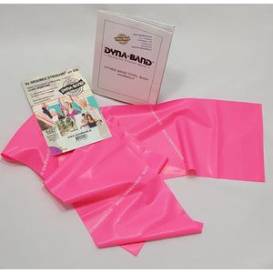Originele DynaBand ® Roze 90 cm Licht | Weerstandsbanden | Resistance Band | Fitness elastiek | Weerstandband | De originele DynaBand | Rekt meer dan 250% | Breekt niet! | Geschikt voor alle leeftijden en elk sportniveau.