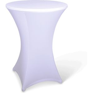 Statafelshop - Statafelrok - Wit - Ø85 cm