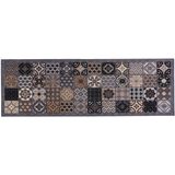 MD Entree - Keukenloper - Keukenmat - Vloerkleed - Antislip - Machinewasbaar - Absorberend - Cook&Wash - Patchwork Tiles - 50 x 150 cm