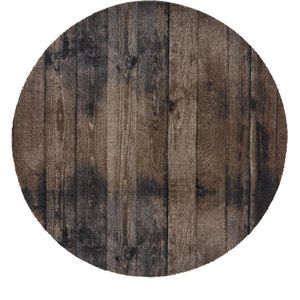 MD Entree - Vloerkleed - Universal - Wood Brown - 100 cm Ø