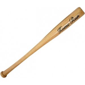 Honkbal knuppel - hout - blank - 71 cm - home run print