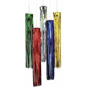 Glitter party decoratie hangers groen 80 cm - Disco/Seventies versieringen/feestartikelen