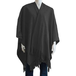 Boris - Poncho - Antraciet - 100% Polyester Fleece