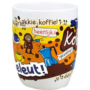 Cartoon mok koffieleut