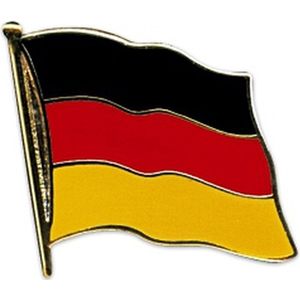 Pin broche Vlag Duitsland 20 mm - Duitsland feestartikelen en supporters artikelen