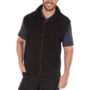 Fleece bodywarmer zwart voor volwassenen