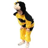 Dierenpak verkleedkleding/kostuum - Bijenpak - kinderen - geel/zwart - jumpsuit