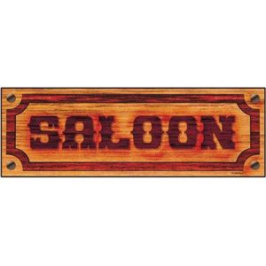 Saloon Bord met de Tekst Saloon 78 X 26 cm