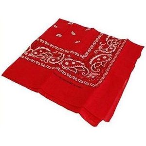 Rode boeren bandana zakdoek