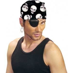 Bandana piraat met doodshoofd print