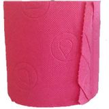 Renova Cadeau toiletpapier rol 140 vellen - Fuchsia roze - feestartikelen decoratie - WC-papier/pleepapier