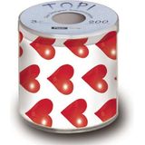 Hartjes/I love you toiletpapier/wc rollen - Valentijnsdag - valentijn decoratie / versiering