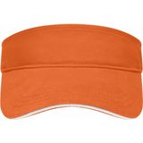 Myrtle Beach Zonneklep/pet - oranje - 47 cm - verstelbaar - unisex zonbescherming