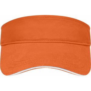 Myrtle Beach Zonneklep/pet - oranje - 47 cm - verstelbaar - unisex zonbescherming