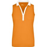 James & Nicholson - Poloshirt - Oranje - Mouwloos - Dames