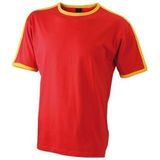 James & Nicholson - Heren T-shirt - Rood - 100% Katoen