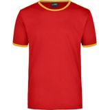 James & Nicholson - Heren T-shirt - Rood - 100% Katoen