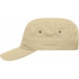 Myrtle Beach Leger/army pet voor volwassenen - kaky/beige - Militairy look rebel cap - verstelbaar