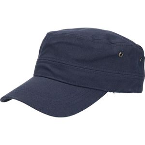 Myrtle Beach Leger/army pet voor volwassenen - navy blauw - Militairy look rebel cap - verstelbaar