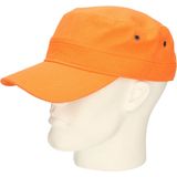 Myrtle Beach Leger/army pet voor volwassenen - oranje - Militairy look rebel cap - verstelbaar