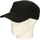 Myrtle Beach Leger/army pet voor volwassenen - zwart - Militairy look rebel cap - verstelbaar