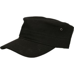 Myrtle Beach Leger/army pet voor volwassenen - zwart - Militairy look rebel cap - verstelbaar